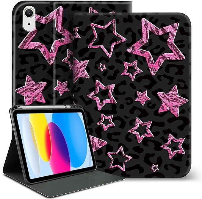 Leopard Black-Pink Stars