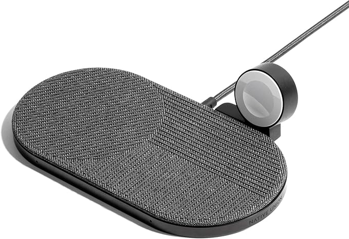 Native Union Drop XL Wireless Charger (Watch Edition) – Multi-Device Charging pad for iPhone &amp Qi Compatible Devices with Detachable Apple Watch Puck (Adapter for US Europe and UK Included)