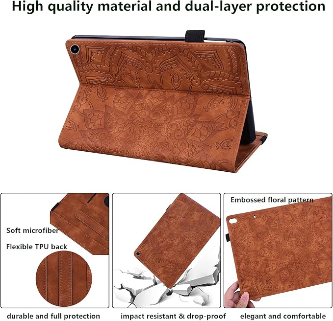 03# Brown Paisley Flower