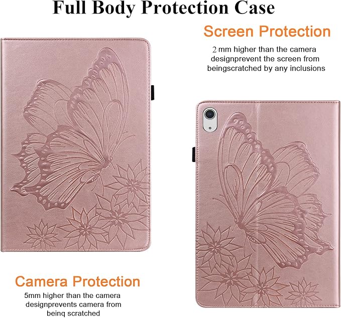 04# Flower Butterfly Rosegold