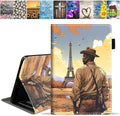 Case for All-New Amazon Kindle Fire HD 10 &amp 10 Plus Tablet (13th/11th Generation 2023/2021 Release) 10.1 - Premium PU Leather Stand Cover with Smart Auto Wake Explorer and Eiffel Tower