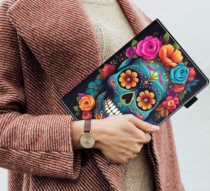 Color Sugar Skull Flowers