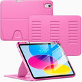 VIKESI Case for iPad (A16) 11-inch 2025 and iPad 10th/11th Generation 10.9 Inch 2022Multiple Angles Magnetic Stand CoverShockproof BackPencil Holderand Auto Sleep/WakeRose