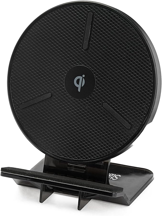 StarTech.com 15W Qi Wireless Charging Stand - Qi Certified Wireless Charger Stand or Pad - Adjustable - Universal Wireless Charging Pad for Smartphone - iPhone/Samsung Galaxy/Google Pixel (QWCHSTAND)