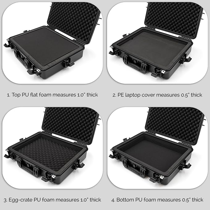 CASEMATIX Hard Shell Case Compatible with Wacom Cintiq Pro 17 Drawing Tablet - Waterproof Tablet Travel Bag for Digital Art Gear with Custom Tri-Layer Foam Protection