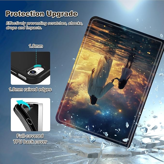 Case for Amazon Fire HD 8 &amp 8 Plus Tablet (12th/10th Gen 2024/2022/2020) Multi-Angle Viewing Leather Smart Stand Back Cover with Auto Sleep Wake Jesus