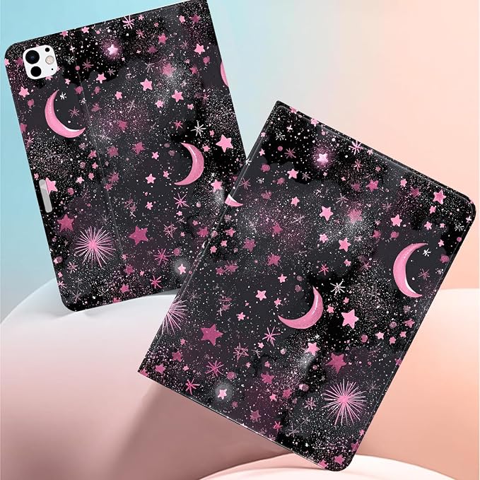Art Pink Starry Sky