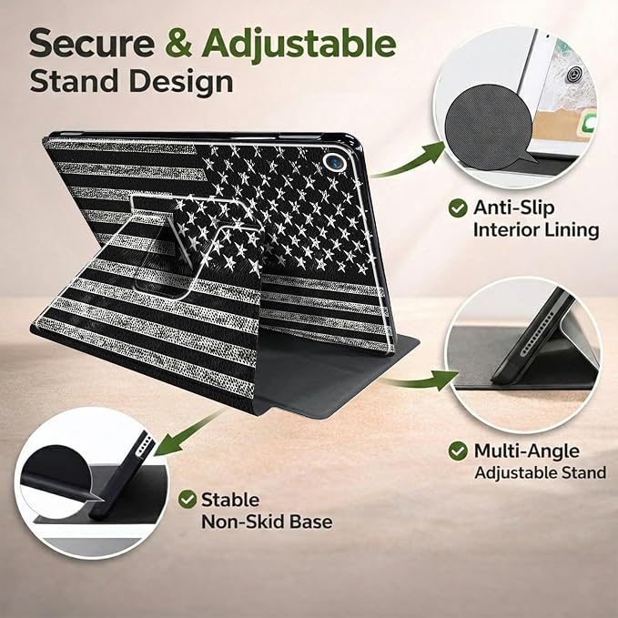 Black USA Flag