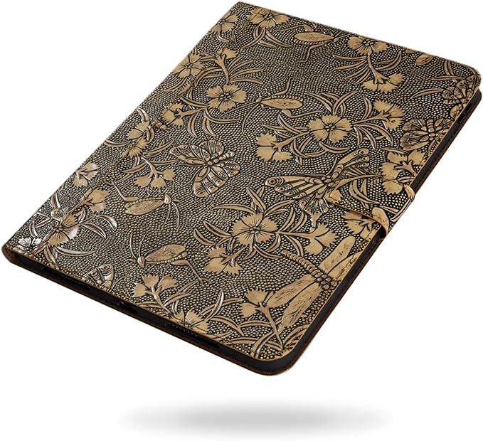 Gexmil Case for iPad 10.2 Inch9th/8th/7th Generation(2021/2020/2019) Genuine Leather Cover Auto Sleep/WakeCowhide Folio Cover with Adjustable Stand with BuckleAnti SlipButterfly Pattern