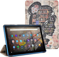 Case for All-New Amazon Kindle Fire HD 10 Tablet (13th Generation 2023 Release) 10.1 Book Lover PU Leather Trifold Stand Cover for Fire Tablet 10 2023 Auto Wake/Sleep