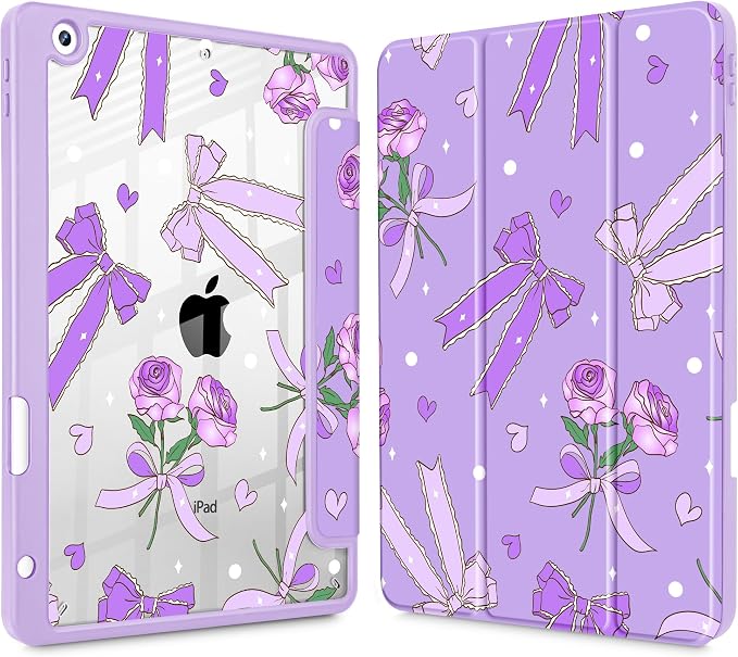 Bow & Rose Purple