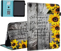 Case for Samsung Galaxy Tab S9 FE 5G 10.9 Inch/Galaxy Tab S9 11 Inch 2023Card Slot PU Leather TPU Case Pen Holder Auto Wake SleepSunflower Bible Verses Proverbs 31:25