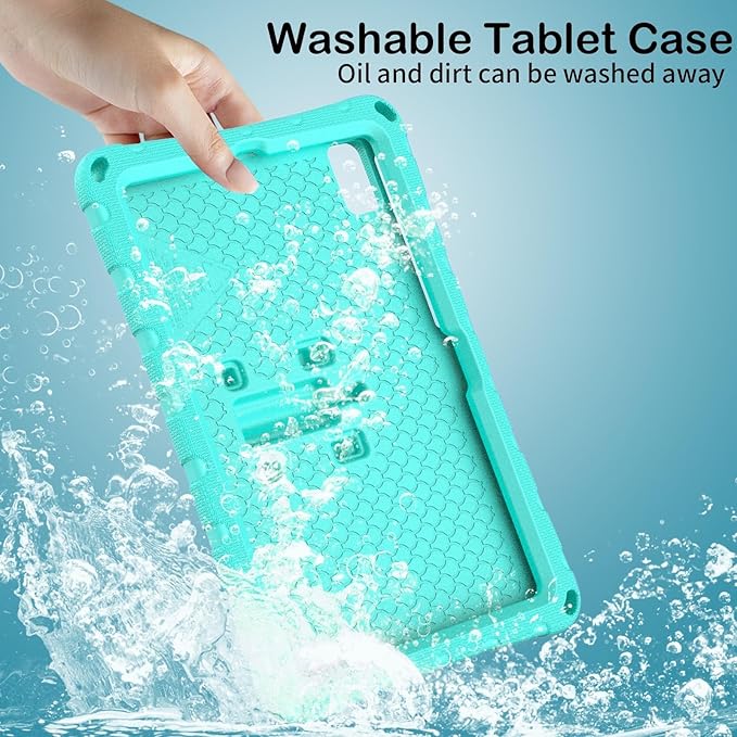 Case Compatible with Lenovo Tab M10 Plus 10.3 Inch/K10 10.3 TB-X606F/TB-X606X/TB-X6C6F/TB-X6C6XLightweight Shockproof Case EVA Foam Cover Stand Cover for Boys Girls(Green)