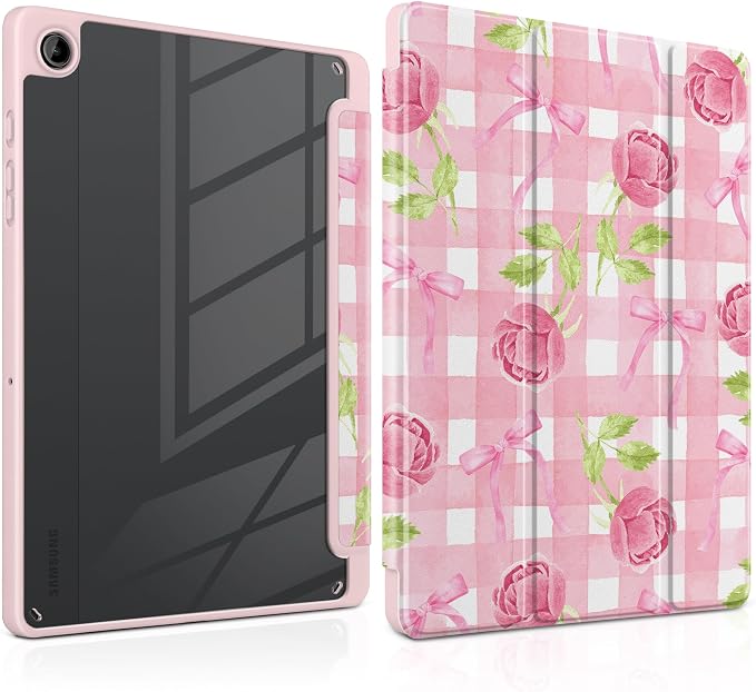 Roses&Bows&Watercolor Plaid