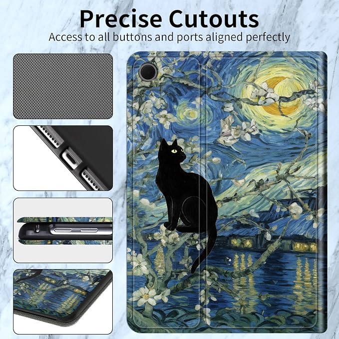 Black Cat Starry Night