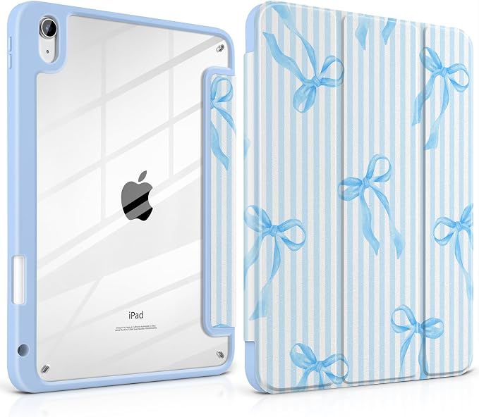 Blue Stripes & Bows