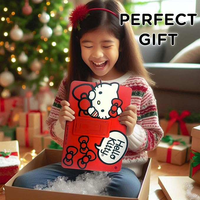 Hello Kitty Kids Case for iPad - 9th Generation iPad iPad 8th Generation iPad 7th Generation Case - 10.2 Case 2019/2020/2021 - Tablet Cover with Stand Shockproof Silicone Protector