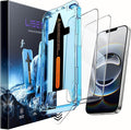 LISEN 2 Pack [Top 9H+ Hardness] Glass for iPhone 16E / iPhone 14 / iPhone 13 Screen Protector Military Grade Shatterproof 8K HD Auto Dust-Elimination Bubble Free Tempered Glass with Ultra Fit Tray