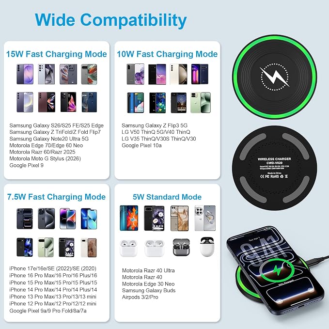 2 Wireless 2 Chargers-Black