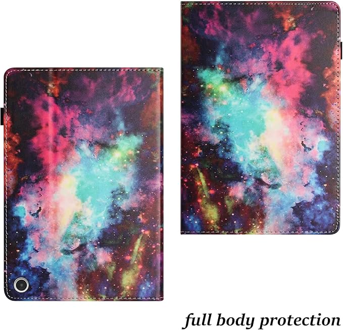 Case for Amazon Kindle Fire Max 11 Tablet (13th Generation2023 Release) 11 with Pencil Holder &amp Folio Stand Magnetic Smart PU Leather Shockproof Cover [Auto Sleep Wake] Rainbow Galaxy Sky