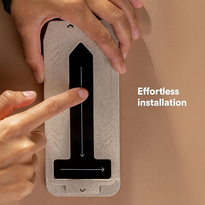 BodyGuardz Red Light Converter Screen Protector – Passive Red Light Therapy for Face - Promotes Better Sleep Healthier Skin Reduced Eye Strain – 9H Tempered Glass Easy Install (iPhone 16 Plus/15 Pl