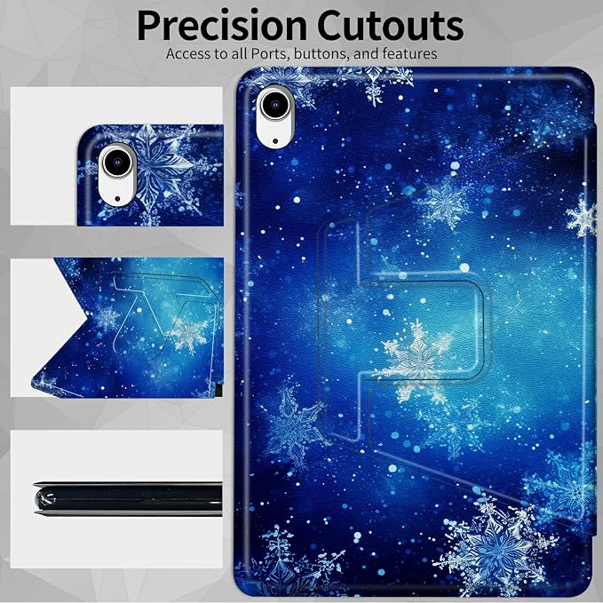 Blue Snow Snowflakes