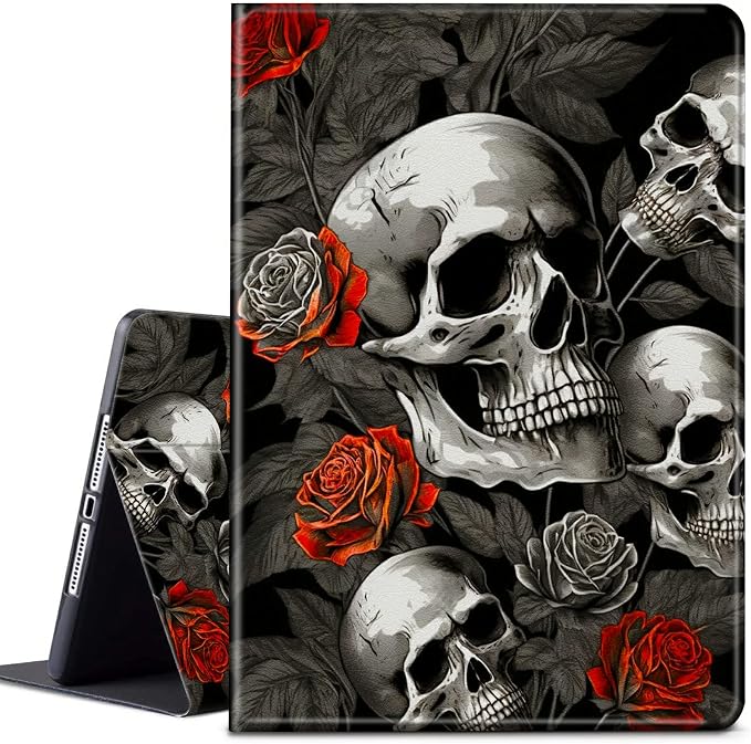 Red Roses Skull