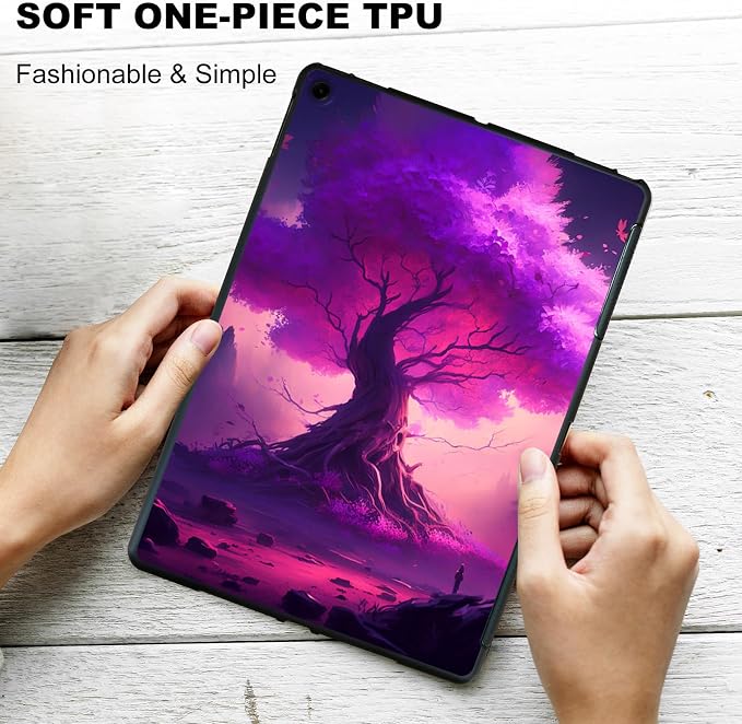 Purple Tree In Forest