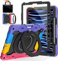 ROISKIN for iPad Pro 12.9 -Inch Case (6th 5th 4th &amp 3rd Gen)with HD Screen Protector 360 Stand Handle Pencil HolderShoulder Strap[15ft Drop Protection]Rugged Bulky Full Body 12.9 iPad Pro Ca