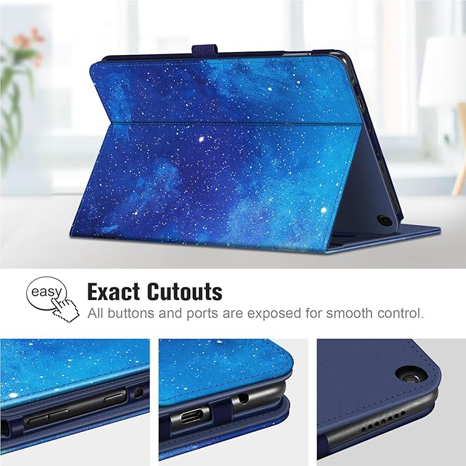 Fintie Case for All-New Amazon Fire HD 10 Tablet (13th/11th Generation 2023/2021 Release) - Multi-Angle Stand Cover with Pocket Auto Wake/Sleep Starry Sky