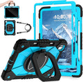 WESOROL Case for iPad Pro 13 Inch M5 2025/M4 2024 (7th Gen) with Screen Protector/360° Rotating Stand/Pencil Holder/Shoulder StrapMilitary Grade Shockproof iPad Case 13 Inch iPad Pro M5/M4Black Blue