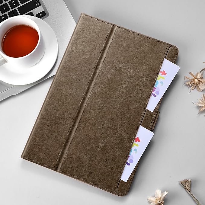Case for Samsung Galaxy Tab A11+/A11 Plus/A9+ Plus 5G Tablet 11 Inch 2026/2023 (SM-X230/X236/X238/X210/X216/X218u) with PocketMagnetic ClosureMulti Angle CoverAuto Sleep/WakeTan