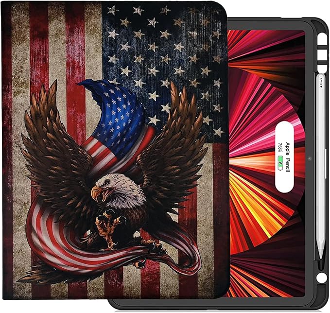 Bald Eagle American Flag