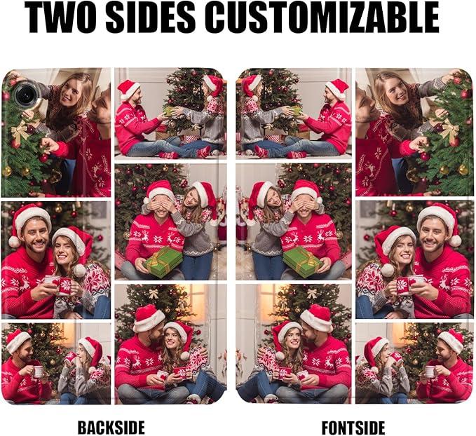Custom Photo Personalized Flip Case for Samsung Galaxy Tab A11+/A11 Plus 11 inch(2025)Model Code: SM-X230/X236 Samsung Galaxy Tablet Customized Picture Text Leather Stand Cover Protective Case