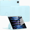 VIKESI Case for iPad Pro 12.9 6th / 5th / 4th / 3rd Generation Case 2022/2021/2020/2018Multiple Angles Magnetic Stand CoverShockproof Soft BackPencil Holderand Auto Sleep/WakeLCE Blue