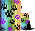 Case for Amazon Fire Max 11 Tablet (13th Generation 2023 Release) Multi-Angle Smart Stand Cover Auto Sleep/Wake for Fire 11 Max TabletRustic Rainbow Woodgrain Dog Paw
