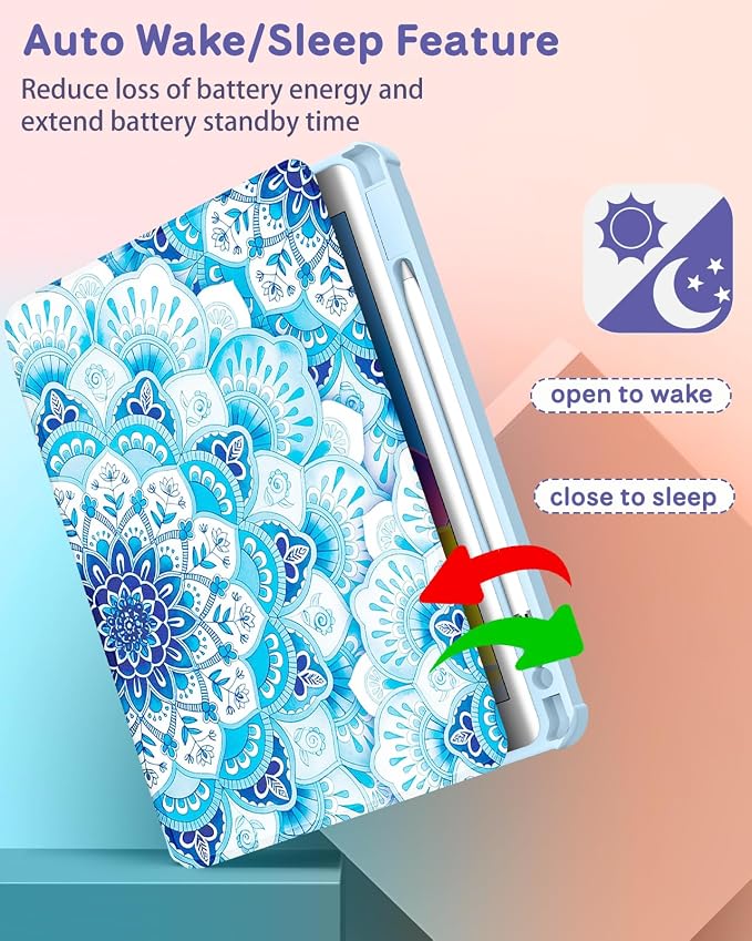 3-for iPad 789-Flower Blue