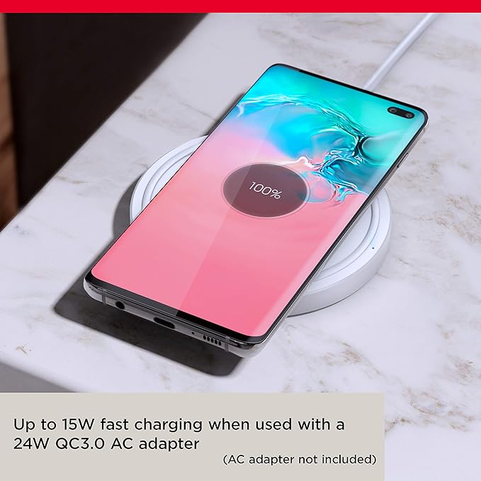 SanDisk Ixpand Wireless Charger Pad 15W (No AC adapter) - Wireless charging pad for Qi-compatible smart phones and devices - SDIZB0N-000G-GNCNN