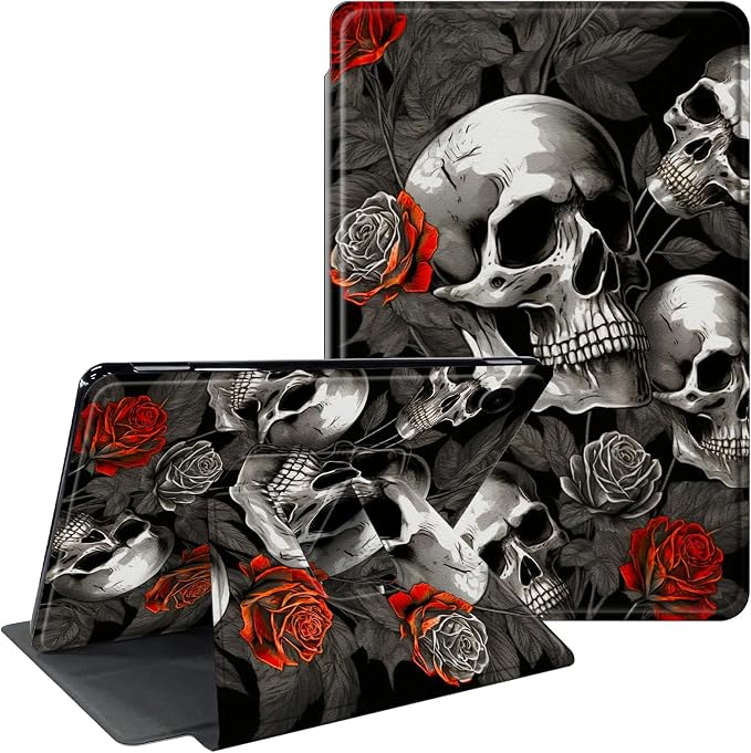 Red Roses Skull