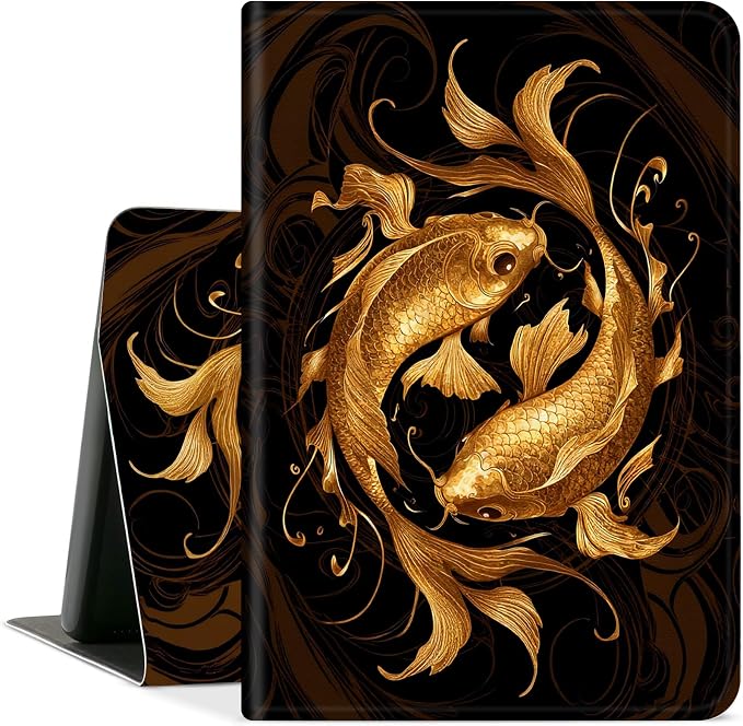 Golden Yin Yang Koi Fish