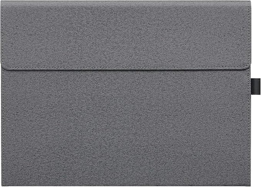 Megoo Surface Pro 12 Case for Microsoft Surface Pro 12 (2025) 12 Multiple Angle Adjustment Folio Case Protective Cover with Stylus Pen Holder Compatible with Type Cover Keyboard (Gray)