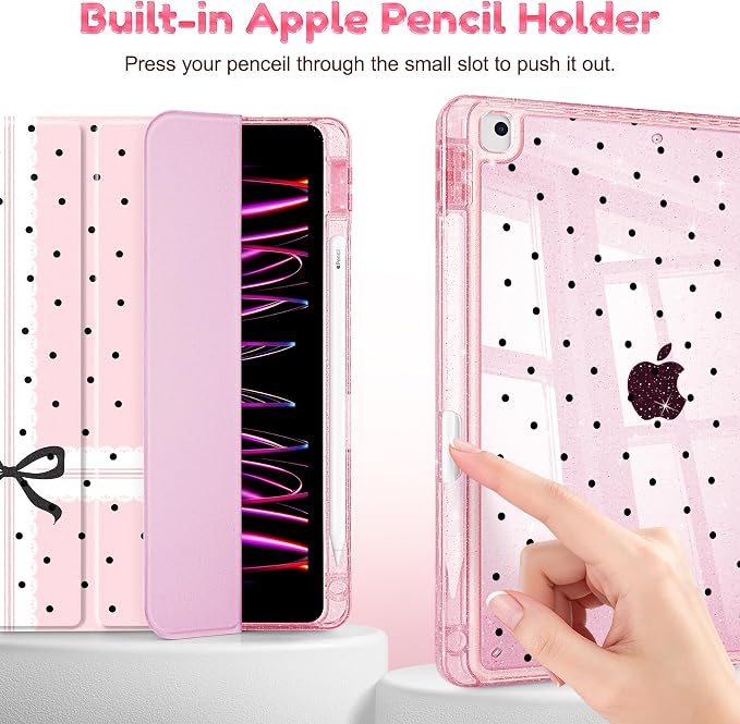 Bow Polka Dot-Pink