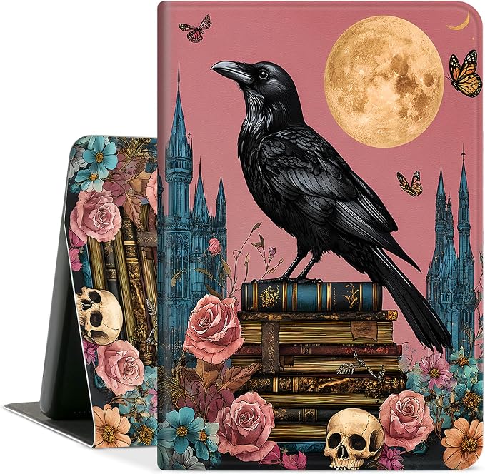 Gothic Raven Book Moon Castle