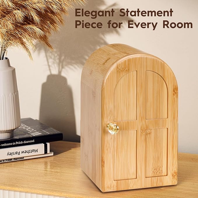 Premium Cell Phone Box for Family TimeBamboo Cell Phone Jail with Charging HolesHold 6 PhonesHelp Kids Adults Focus Back