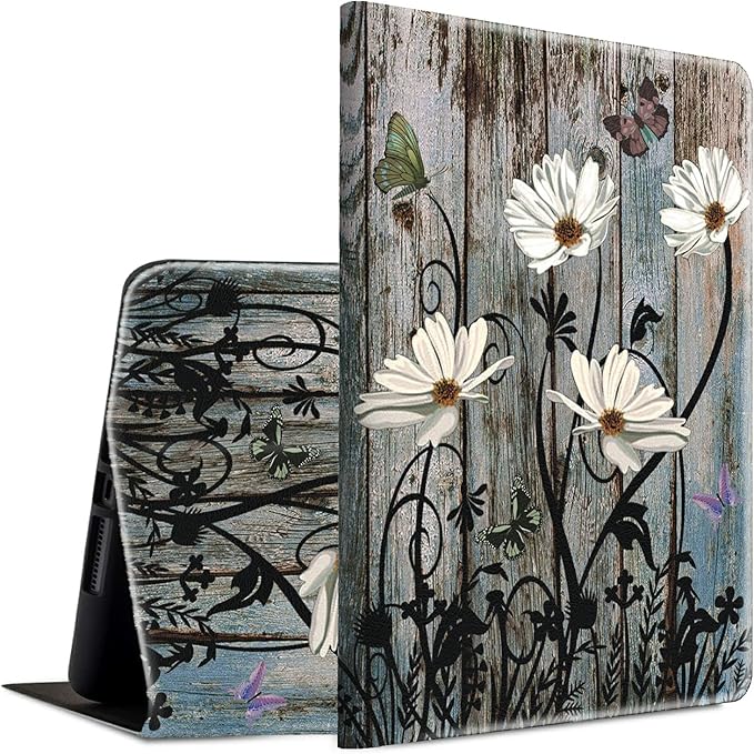 Case for 6.8 Kindle Paperwhite 11th Generation 2021 and Kindle Paperwhite Signature Edition Smart Case Adjustable Stand Protective Cover with Auto Wake/Sleep - Floral Flower Butterfly