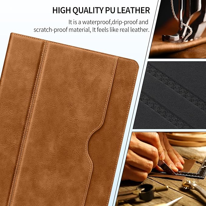 H HOLIMET Case for iPad Air 3rd Generation/iPad Pro 10.5 inch with Pencil Holder Soft TPU Stand Smart Cover Auto Wake/Sleep Stand for 10.5 iPad Air 3 2019 / iPad Pro 2017 (Brown)