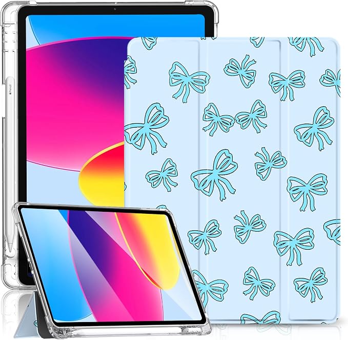 Light Blue-Blue Bow