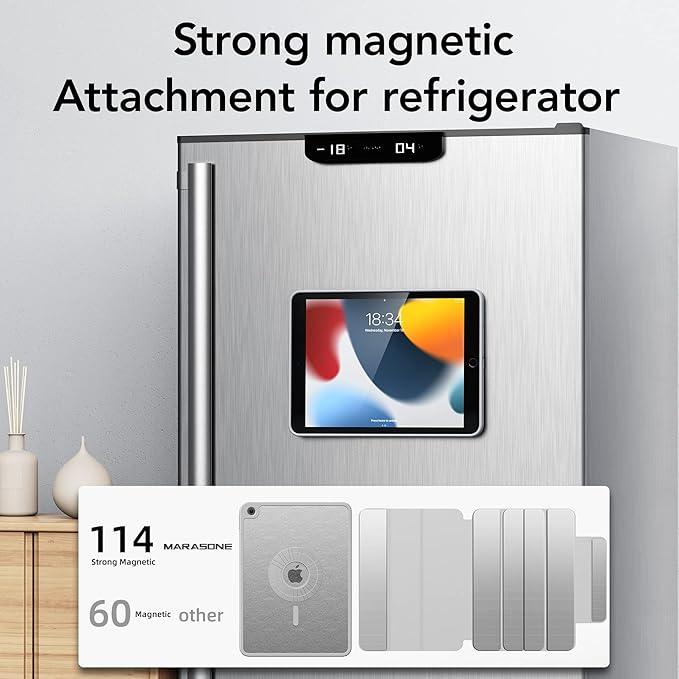 Case for iPad 10.2 inch Magnetic Case for iPad 9th/8th/7th Generation 2021/2020/2019 Detachable Protective Stand Cover with Pencil Holder Auto Sleep/Wake (Gray)