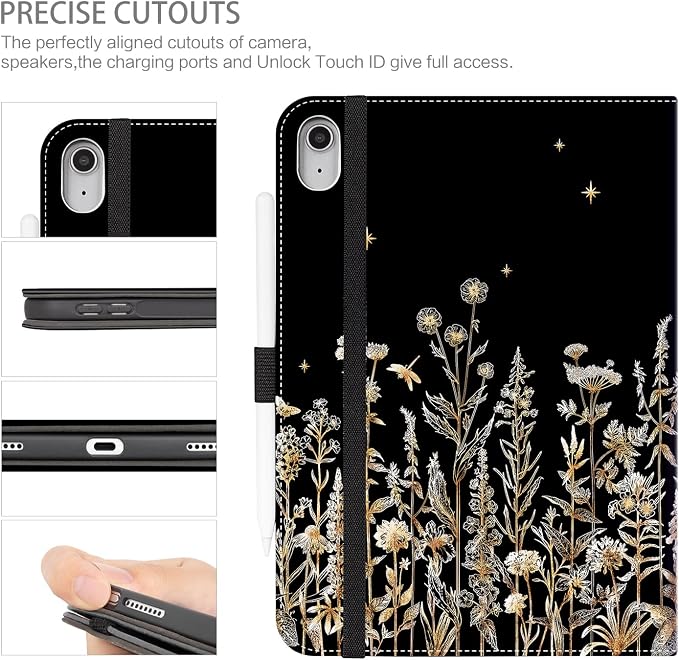 Black Gold Floral