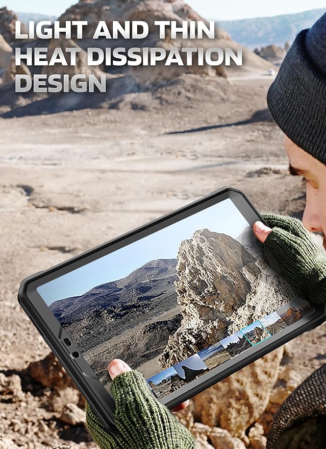 SUPCASE for Samsung Galaxy Tab A11 Case with Stand (Unicorn Beetle Pro) [Built-in Screen Protector] Full Body Heavy Duty Rugged Kickstand Protective Tablet Cover for Galaxy Tab A11 8.7 Inch Black